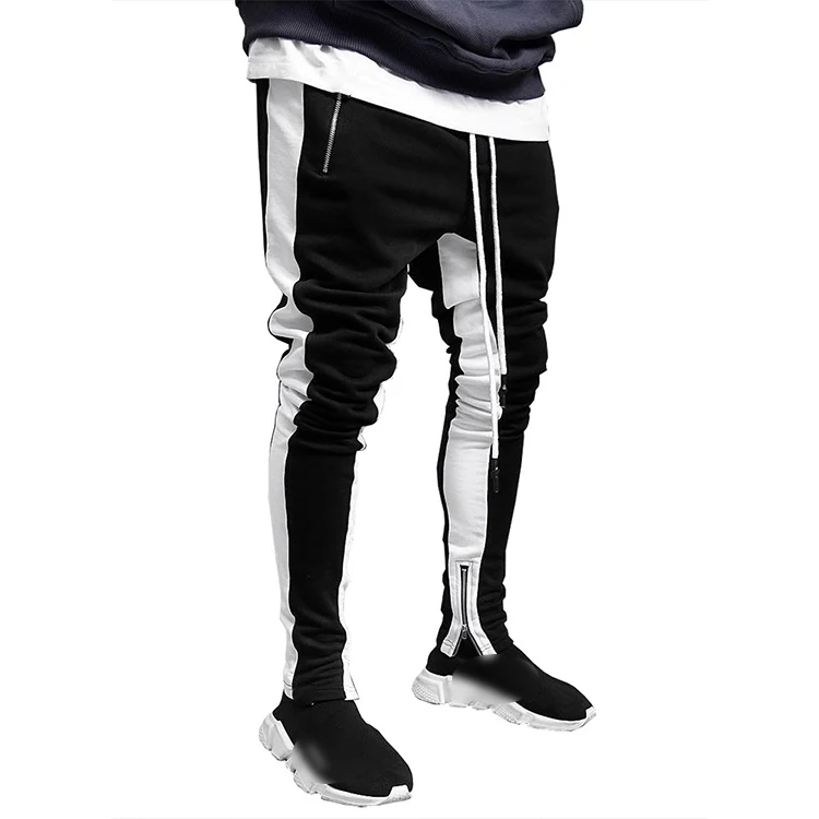 Wholesale Custom 7 Color Striped Sweatpants Joggers Slim Fitness Trousers Men Casual Cargo Long Track Pants
