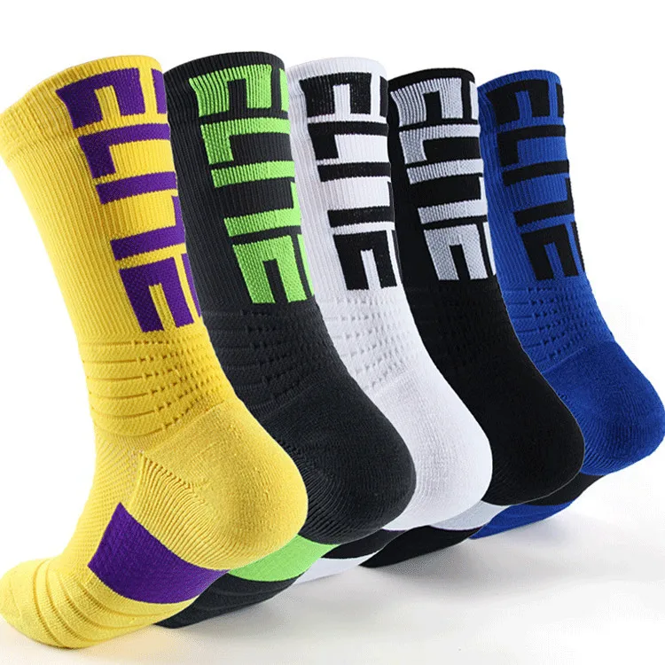 Tennis basketball performance cushion custom athletic crew socks