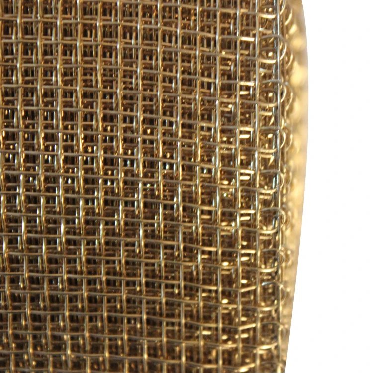 customizable red copper infused fabric woven mesh wire
