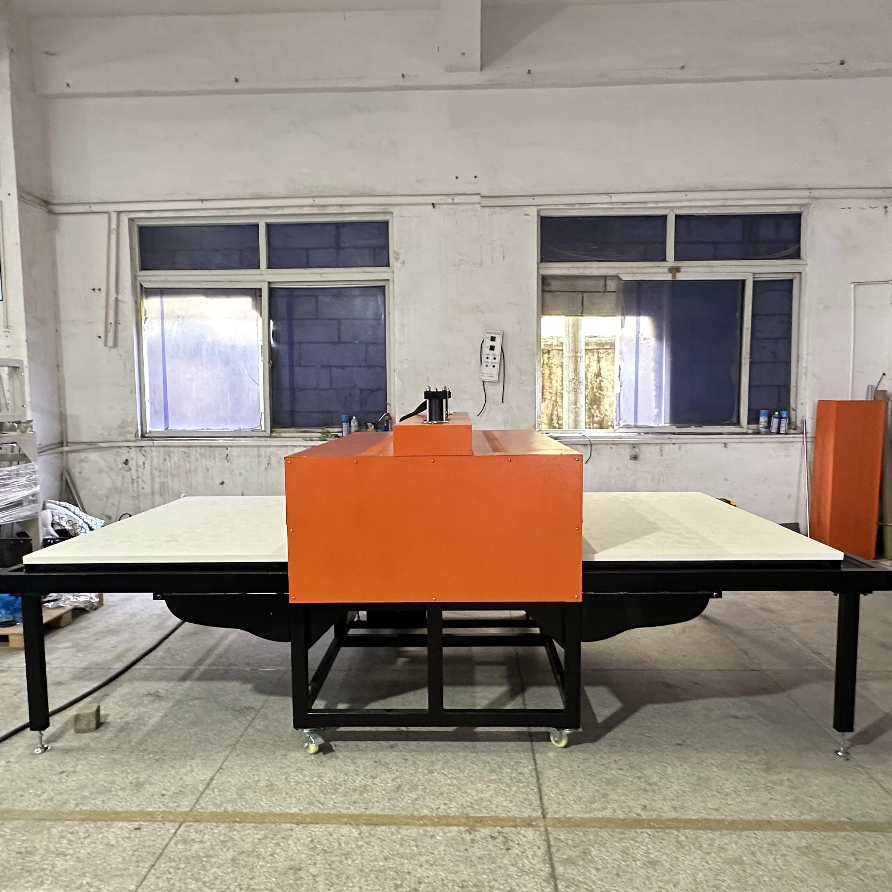 high pressure pump large format sublimation iron automatic press metal sheet printing dual heat press machine