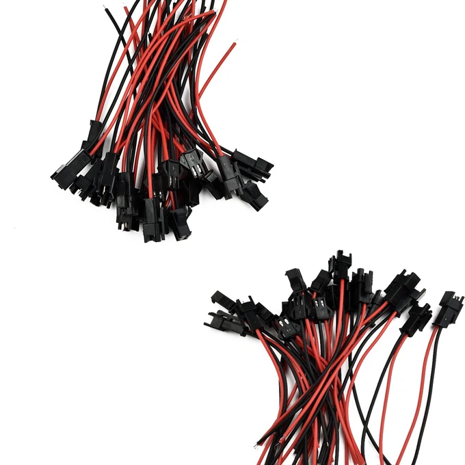 2.54mm 2 p pin connector wire cables 10cm15cm 20cm 30cm for molex jst sm