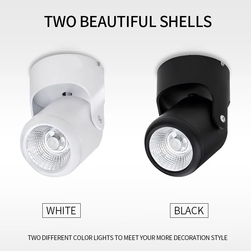 Led Track Spot light Ceiling Wall Washer Lights Gimbal Downlight Decoration Background Wall Art Work Track Lights