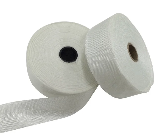 Wholesale bulk yarn fiberglass heat sealing tape for pipe wrapping and furnace thermal insulation