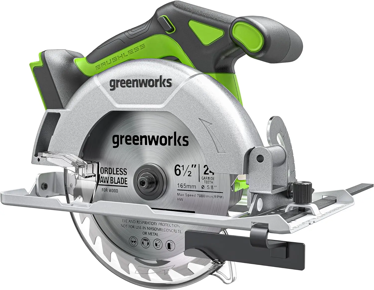 Greenworks 24V 6.5' Cordless Battery Brushless Circular Saw (Tool Only)