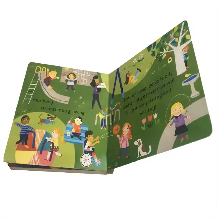 Custom Hardcover Book Story  Brand Children Illustration Books English Kids Board Book Printing Cardboard Printing