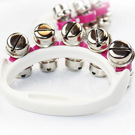 Hot sale baby education musical rattle toys plastic colorful baby hand bell