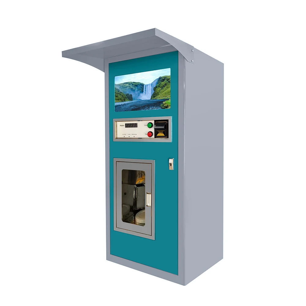 Oem Blue-white High Quality Beautiful Water Treatment Vending Equipment Device With Coin Paper Currency