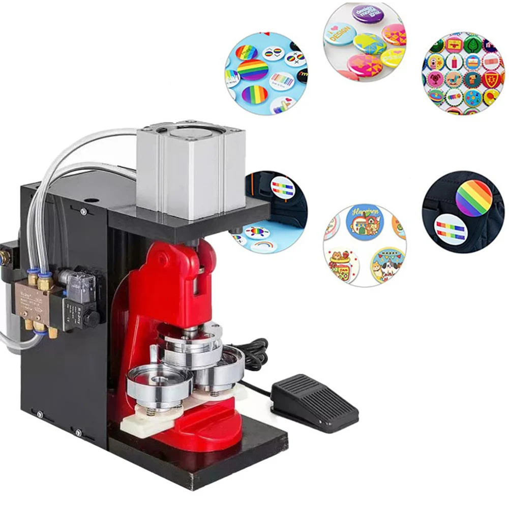 High quality Automatic Rail Badge Machine Aluminum Diy Button Badge Button Maker Machine