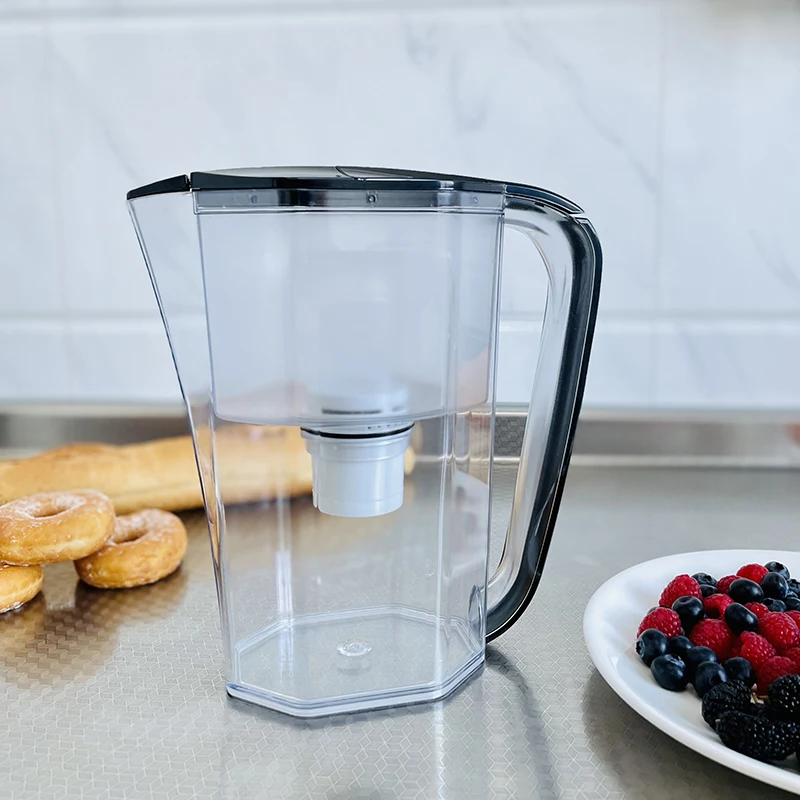 BPA free plastic water filter jug 3 L water filter jug alkaline mineral water filter bottle