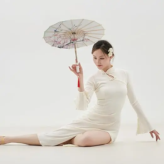 BSBH Chinese Traditional Customized Handmade Bamboo Silk Parasol Umbrellas