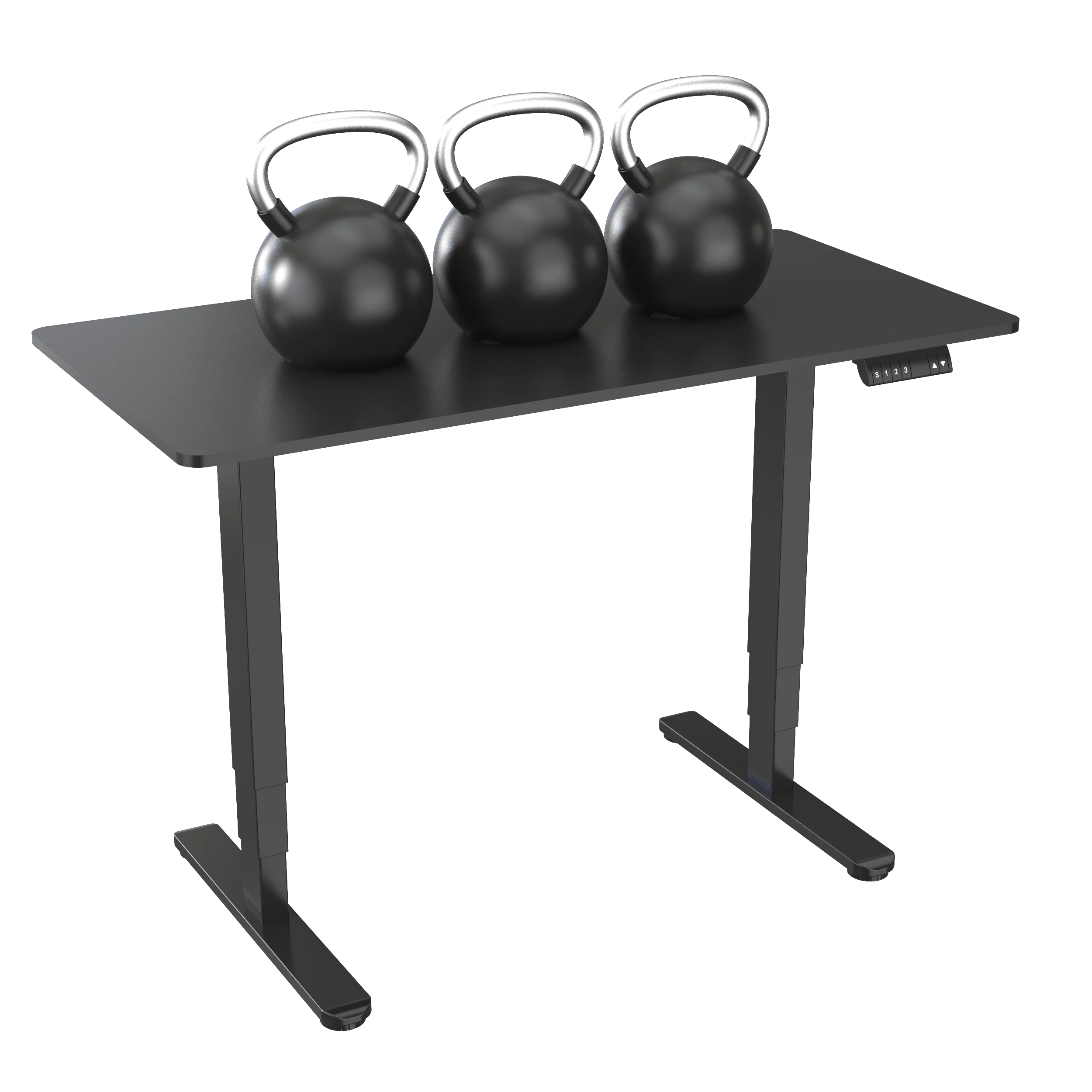 V-mounts Ergonomic electric standing desk for office with Micro-adjustable foot pad design JSD2-02-D-1P