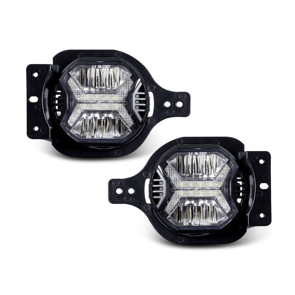 Front Bumper Round 4Inch Fog Driving Lamps For Jeep Wrangler Jl 4 Inch Led Fog Lights With Bracket
