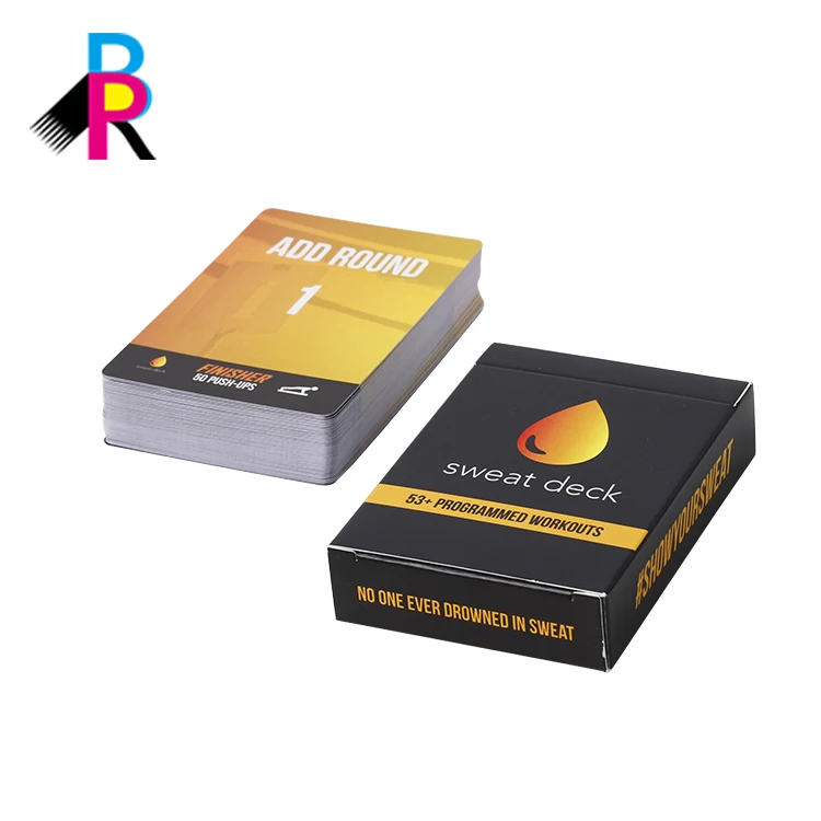 Красочная игровая карточка, набор высококачественных пакетов, печатная карточка, печатная бумажная коробка