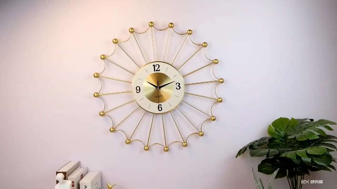 Big modern flower   wall clock design