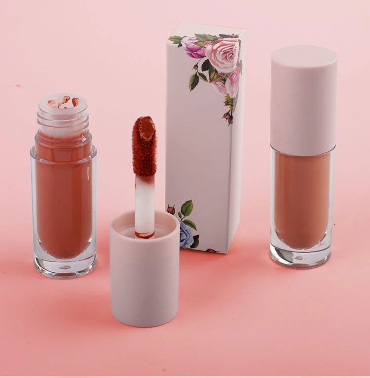 natural waterproof liquid lipstick nude matte 24h my own logo cruelty free lipstick