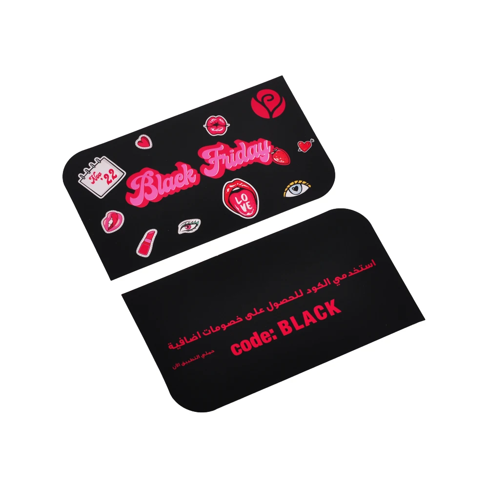 Custom Logo Blush Pink Ecommerce Business Parcel Insert Shopping Thank You for Your Order Purchase Card