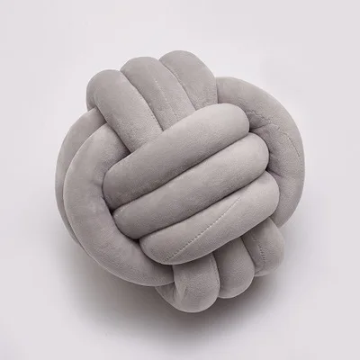 Chromatic 2020 New Products Knot Ball Cushion Pillows Children Room Decoration Plush Baby Braided Knot Sleeping Pillow
