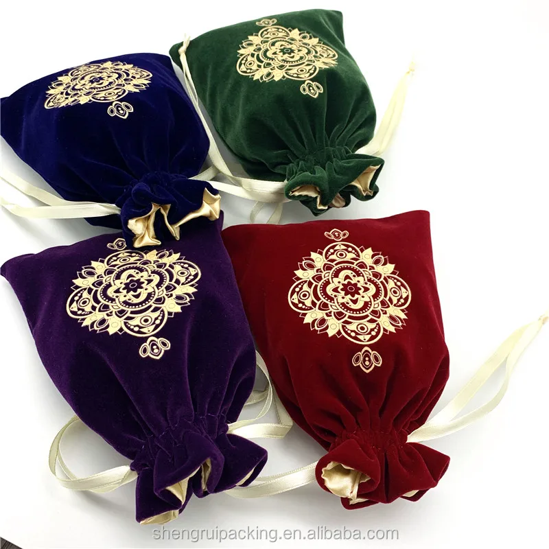 Luxury Satin lined Velvet Pouches for Tarot Cards&Game Dices