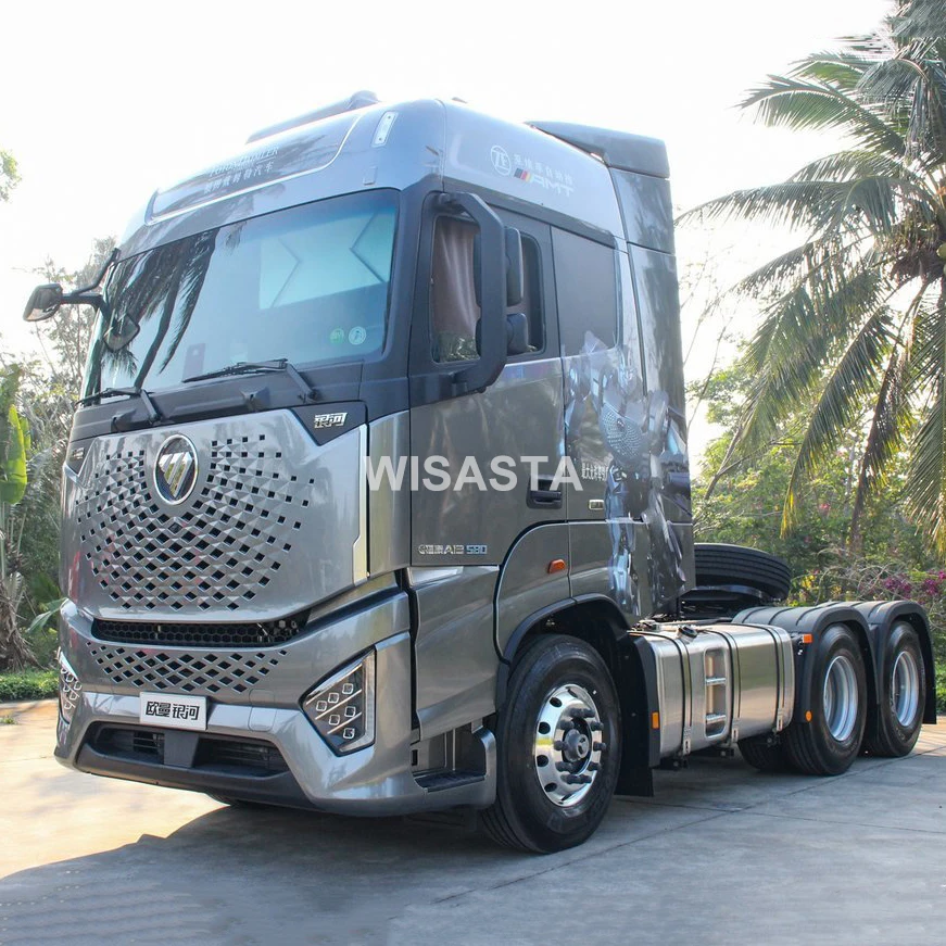 580hp 660hp powerful Foton Auman Galaxy 6x4 Tractor Euro VI emission Truck Tractor head with Semi Trailer