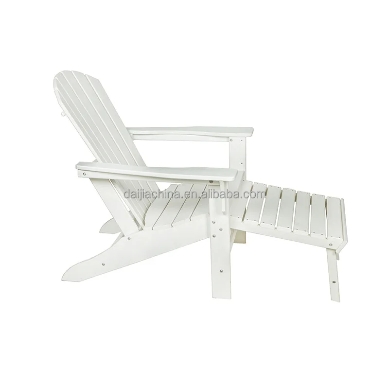Outdoor Waterproof  HDPE Plastic Wood  Garden Deck Folding Adjustable Adirondack Chair