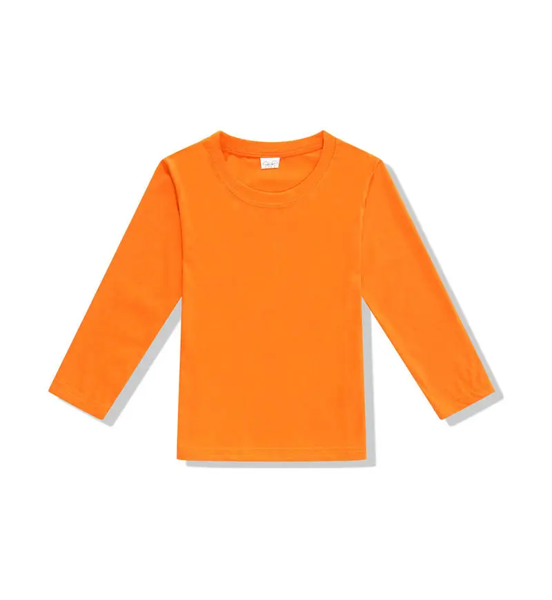 Kids Tshirt Custom logo Casual Long Sleeve T-Shirt cheap wholesale price kids boys long sleeve t-shirt
