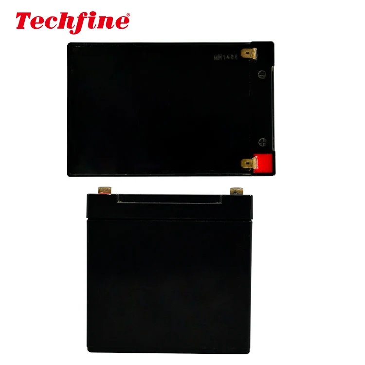 Techfine Hot Sale High Quality 12V 12AH AGM Lead Acid Back Up Energy UPS Power Systems Battery
