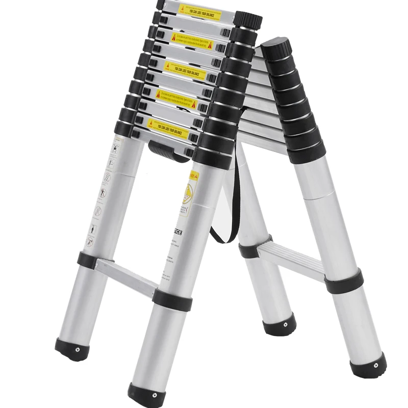 Durable extension aluminum ladder high quality multifunctional folding step stair foldable ladder