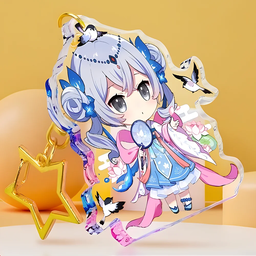 Wholesale anime custom acrylic keychain Small Quantity Acrylic Key chain Plastic Pendant Laser Charm Custom Acrylic Keychain