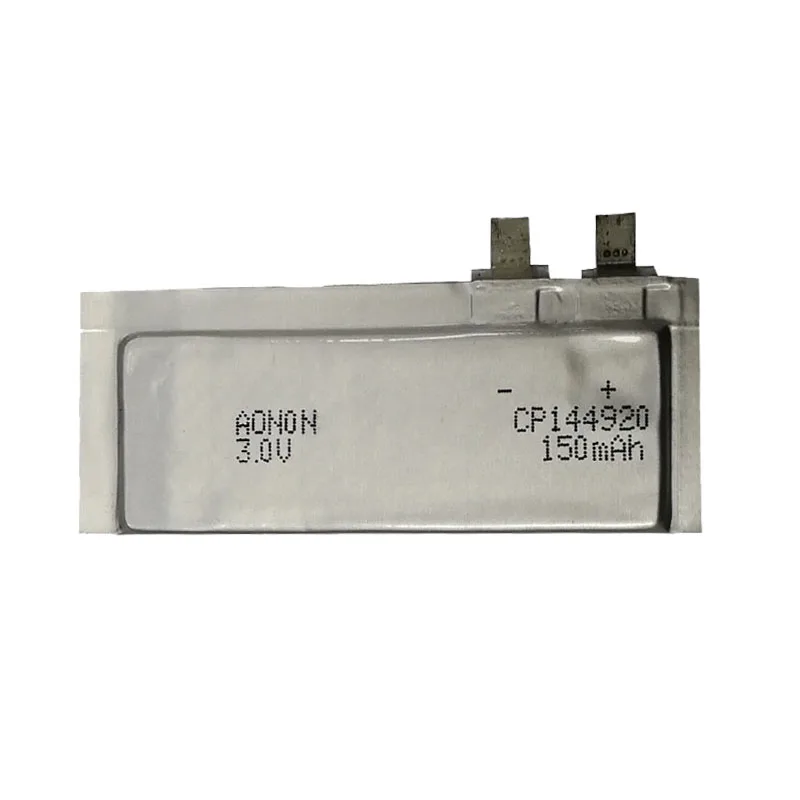 CP144920 150mah 3v Ultra thin battery li-mno2 soft battery lithium manganese dioxide soft battery