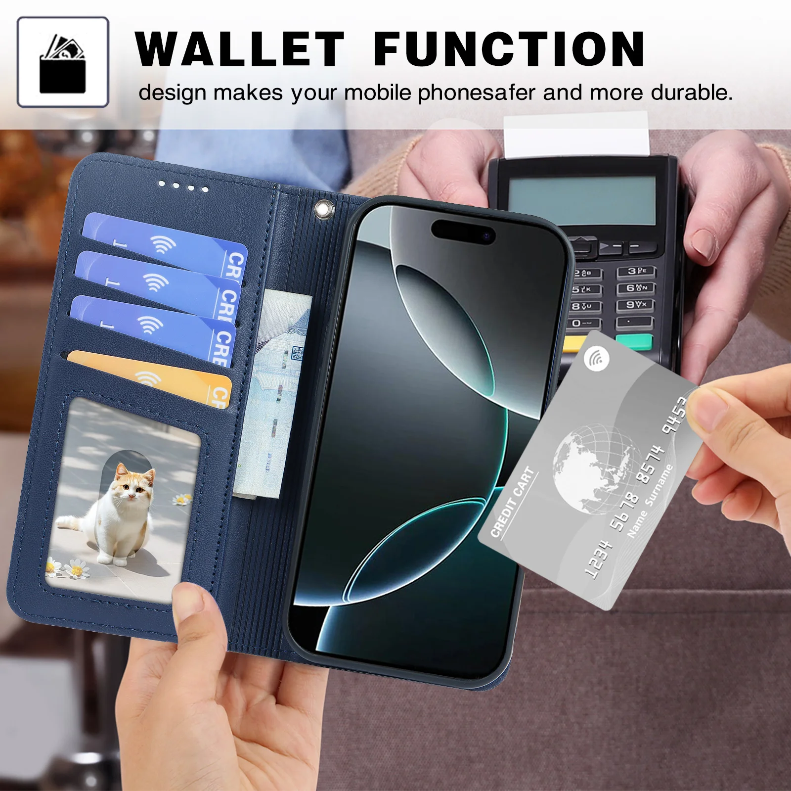 Detachable Leather Purse Bag 2 in 1 Phone Case for Xiaomi 15 Redmi Turbo3 13 14C 4G 14T Pro K70 Ultra Wallet Magnetic Flip Cover