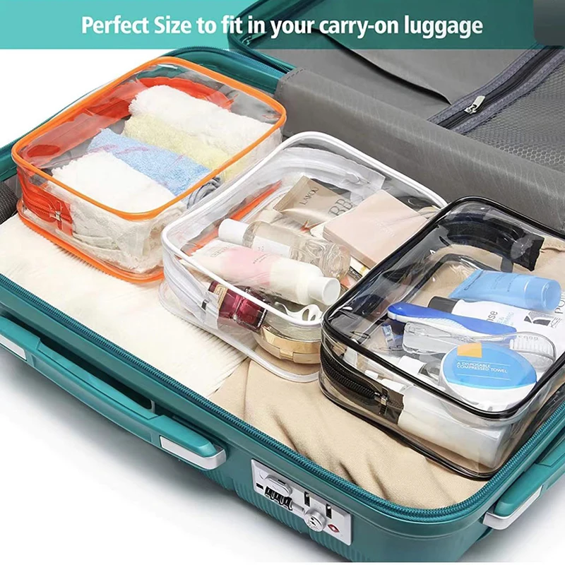 Новинка модная Водонепроницаемая прозрачная дорожная сумка для туалетных принадлежностей косметичка из ПВХ