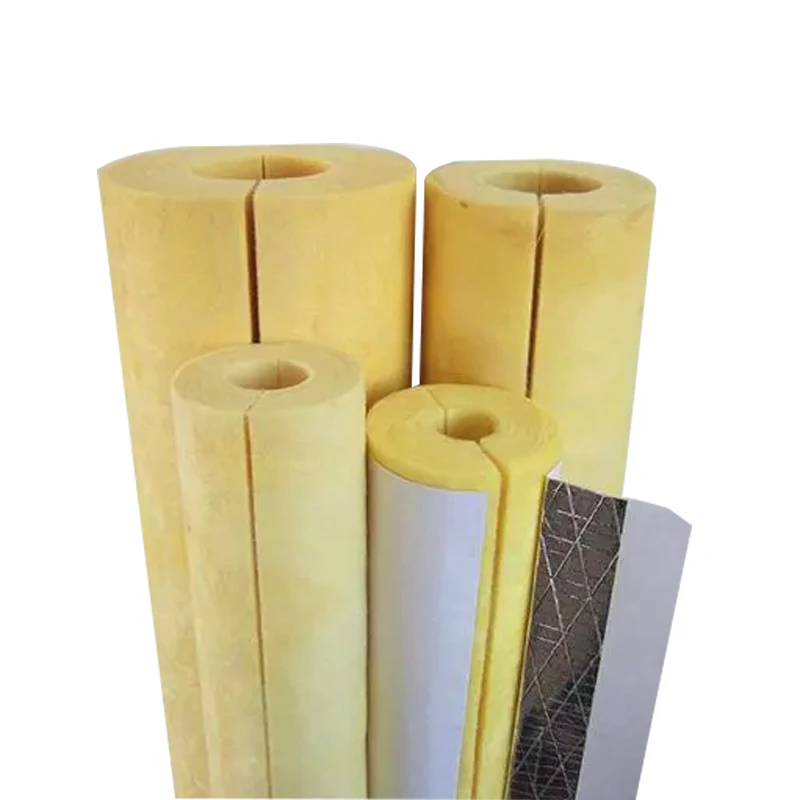 sound fireproof insulation pipe glass wool reinforced tube properties thermal insulation pipe