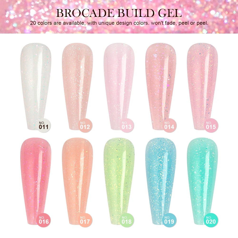 2024 Popular Caixuan Brocade Build Gel Color for Nail Factory Wholesale