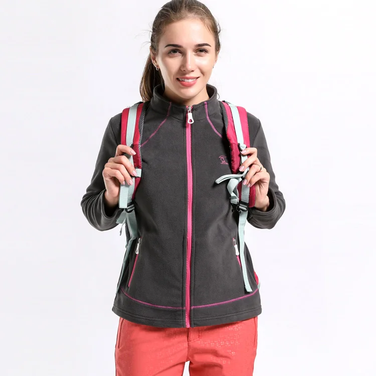 
New Style Outdoor Sportswear Ladies Jackets Soft-shell fleece Woman Sports Jackets warm breathable running hiking jacket 