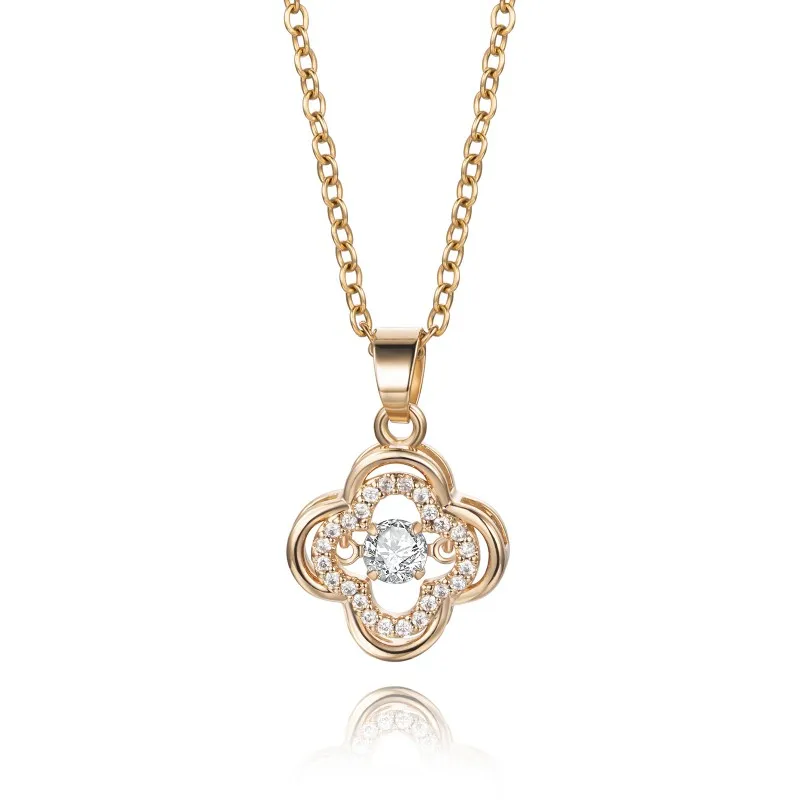 Fashion All Match Beating Stainless Steel Cute Wings Mouse Necklace Rose Gold Women Jewelry Heart Beating Necklace