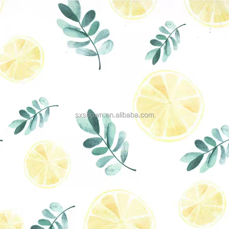 
Original country rural style Liverpool fabric printing fruit household polyester knitted fabric 