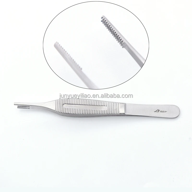125mm 16x16 Teeth Adson Brown Tissue Forceps