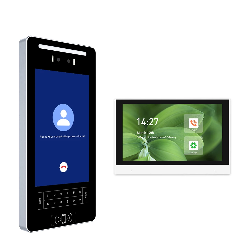 Ethernet 4G Wireless SIP 10 INCH  face recognition video intercom access control systems apartment video door phone VF711