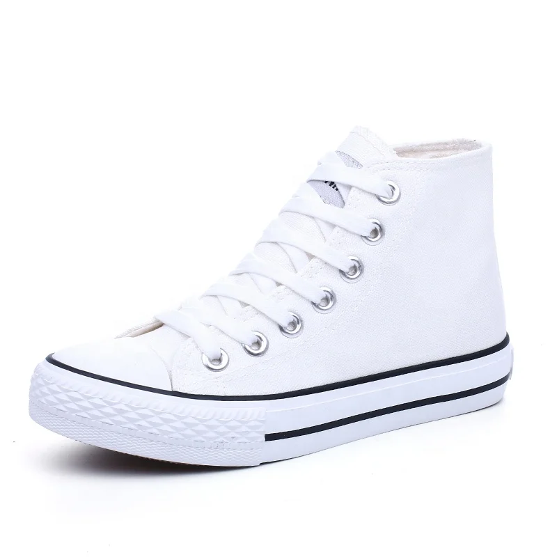 cheap OEM lace up rubber vulcanized shoes men kids girls Black and Red Canvas Shoes large size 36-45#