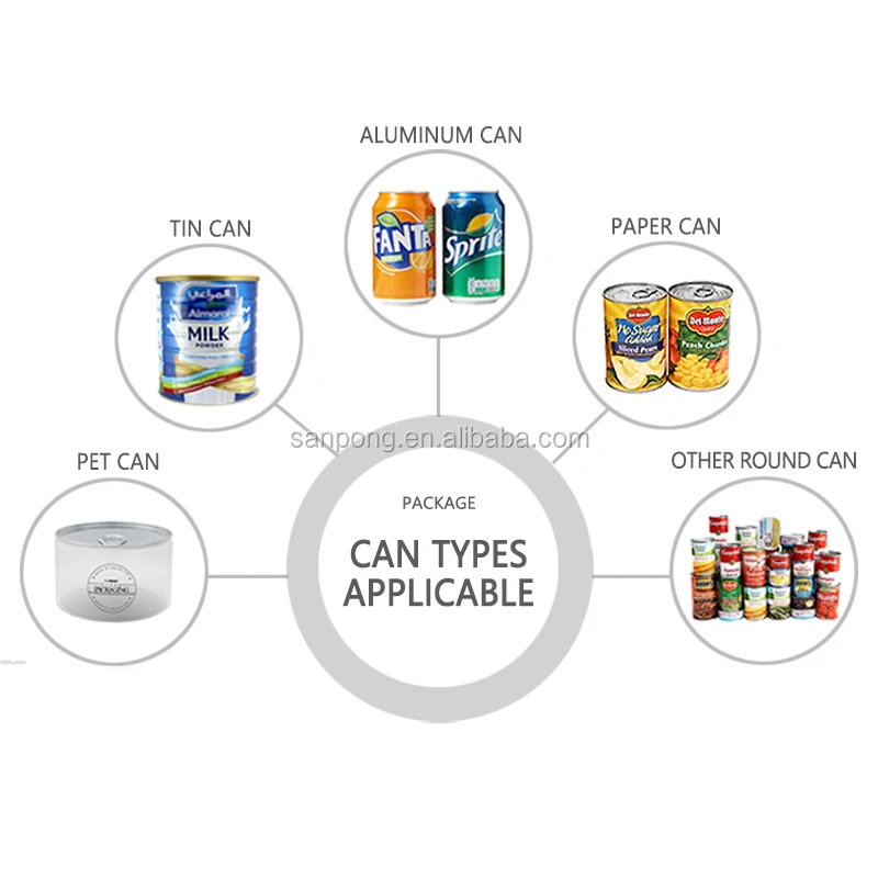 Semi automatic tin can sealing machine, small food canning machine for /fruit/fish/beans/tomato/beer