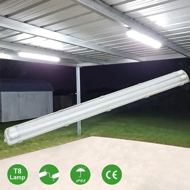Наружная Водонепроницаемая осветительная арматура, светодиодная мастерская с тройной защитой, линейная Светодиодная трубка для осветительных приборов, Светодиодная трубка T8