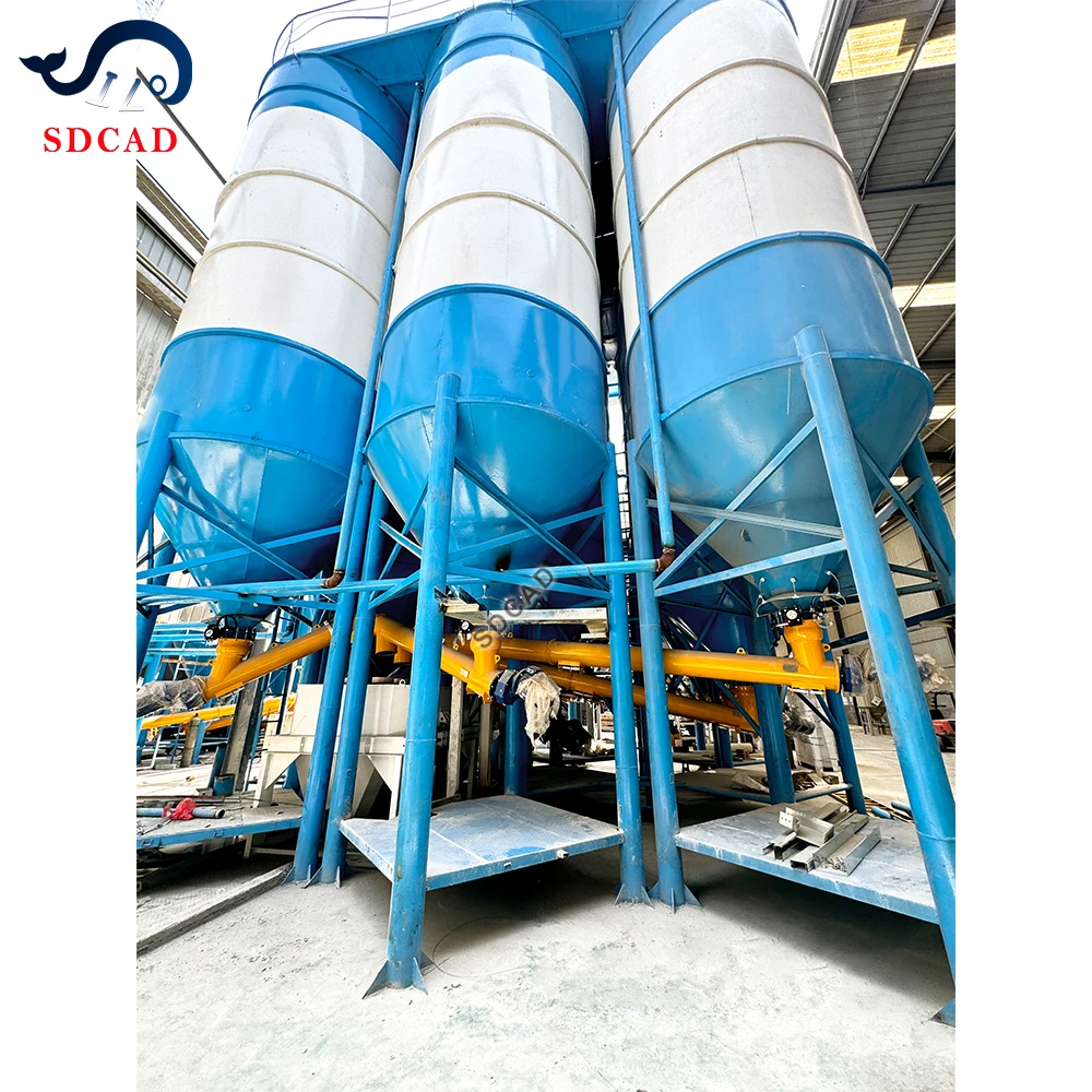 SDCAD customized 100 ton powder  storage steel Cement Silo cement plants fly ash 200Tons Bolted Type Bulk  sand silos