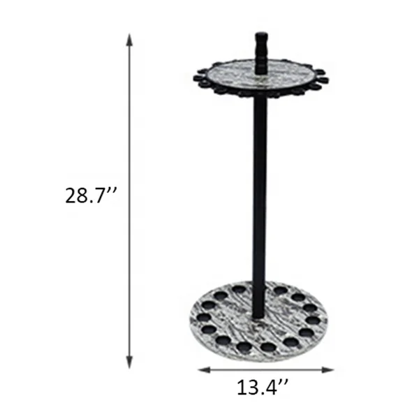 ToMyo 15 Holes Round Fishing Rod Stand Rack,Customer Design Fishing Tackle Storage
