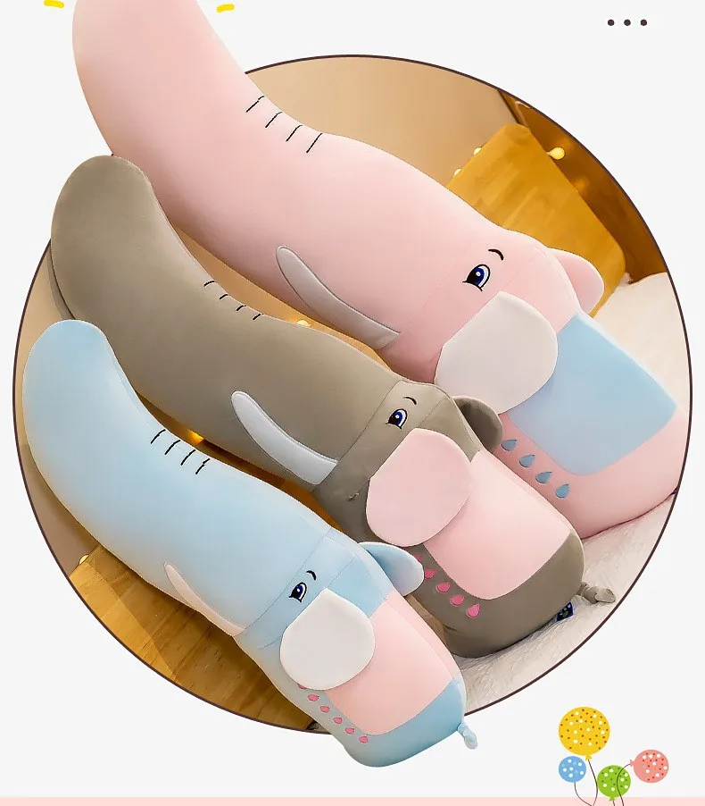 2022 new design short plush doll elephant stuffed toy bed with pregnant sleeping dolls