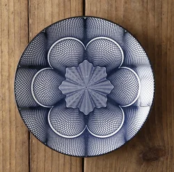 8-inch Nordic creative modern simple underglaze ceramic plate ,household Western food shallow flat plate wholesale