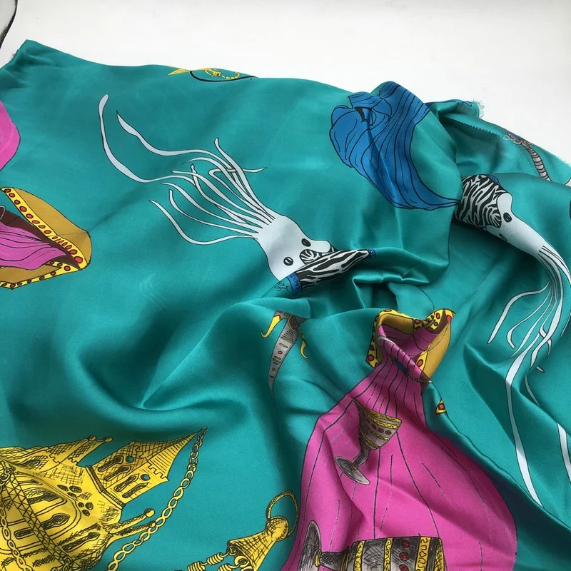 100% Heavyweight 19mm Silk Luxury Satin Fabric Organic Digital Printing Elegant Pillowcases Clothes Plain Style Dresses Garments