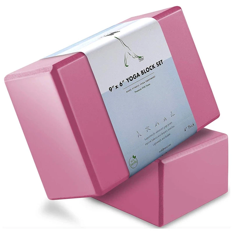 
Waterproof Non Toxic Custom Print Private Label Bodybuilding Natural Yoga Blocks Set Yoga brick 