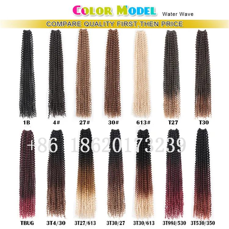 18-24inch Passion Twist Crochet Braid Hair Extensions Water Wave Synthetic Braiding Hair Bohemia Hair