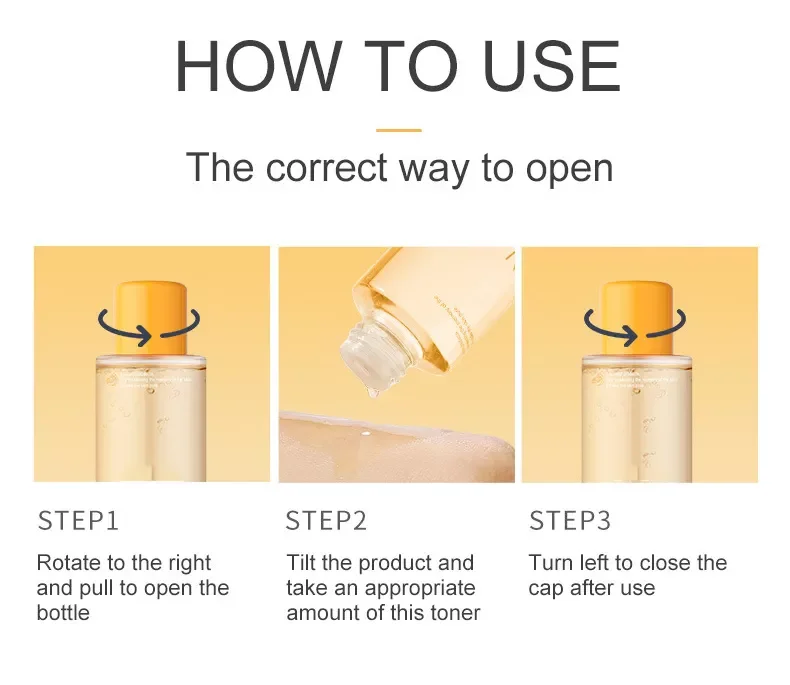 Wholesale OEM ODM Natural Vitamin C Toner Moisturizing Face Toner and VC Toner 500ml