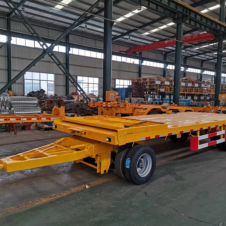 China best selling turntable full trailer truck